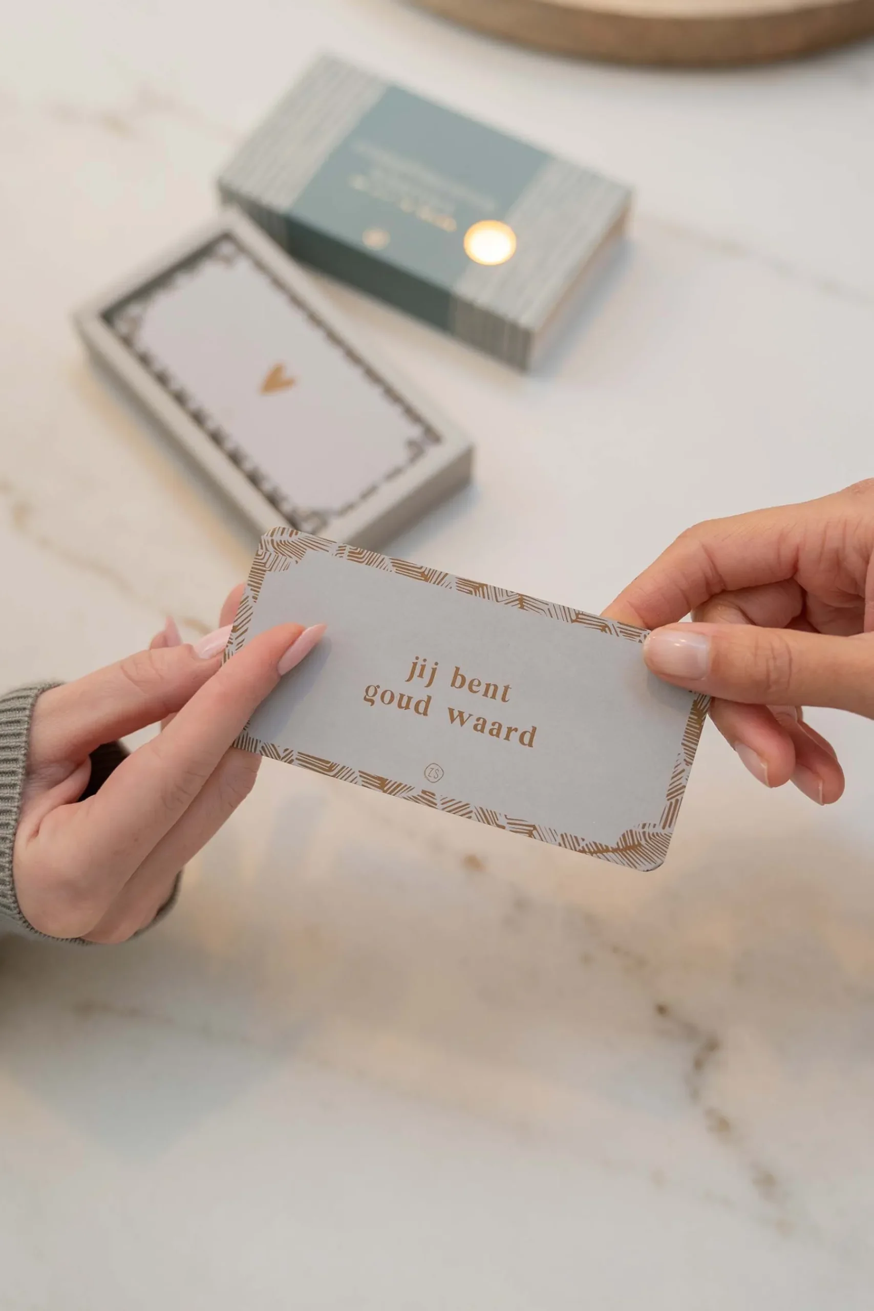 ZUSSS Versiering & Inpakken*10 complimentenkaartjes in doosje color multi