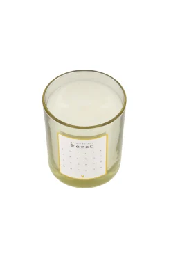 ZUSSS Geurkaarsen*adventkaars winterbloem goud