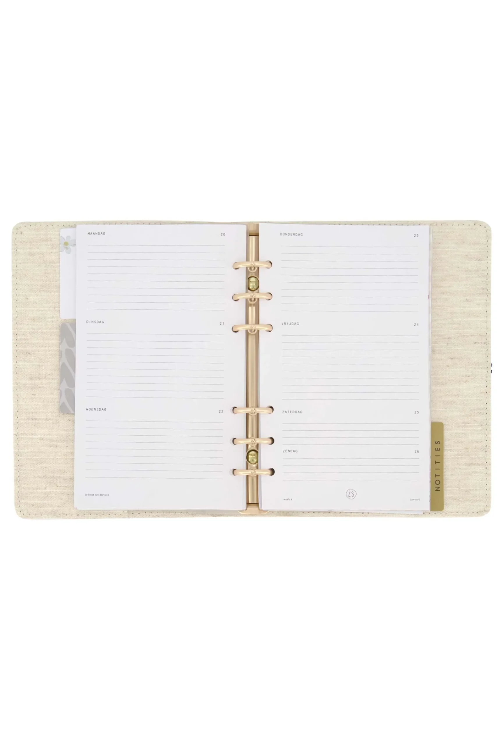 ZUSSS Planners*agenda vandaag is jouw dag linnen