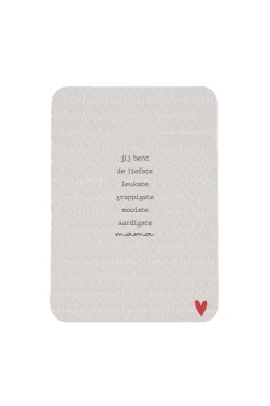ZUSSS Kaartjes*ansichtkaart ronde hoeken liefste mama zand