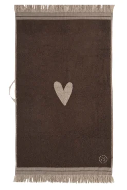 ZUSSS Bad*badhanddoek hartje zand/leem