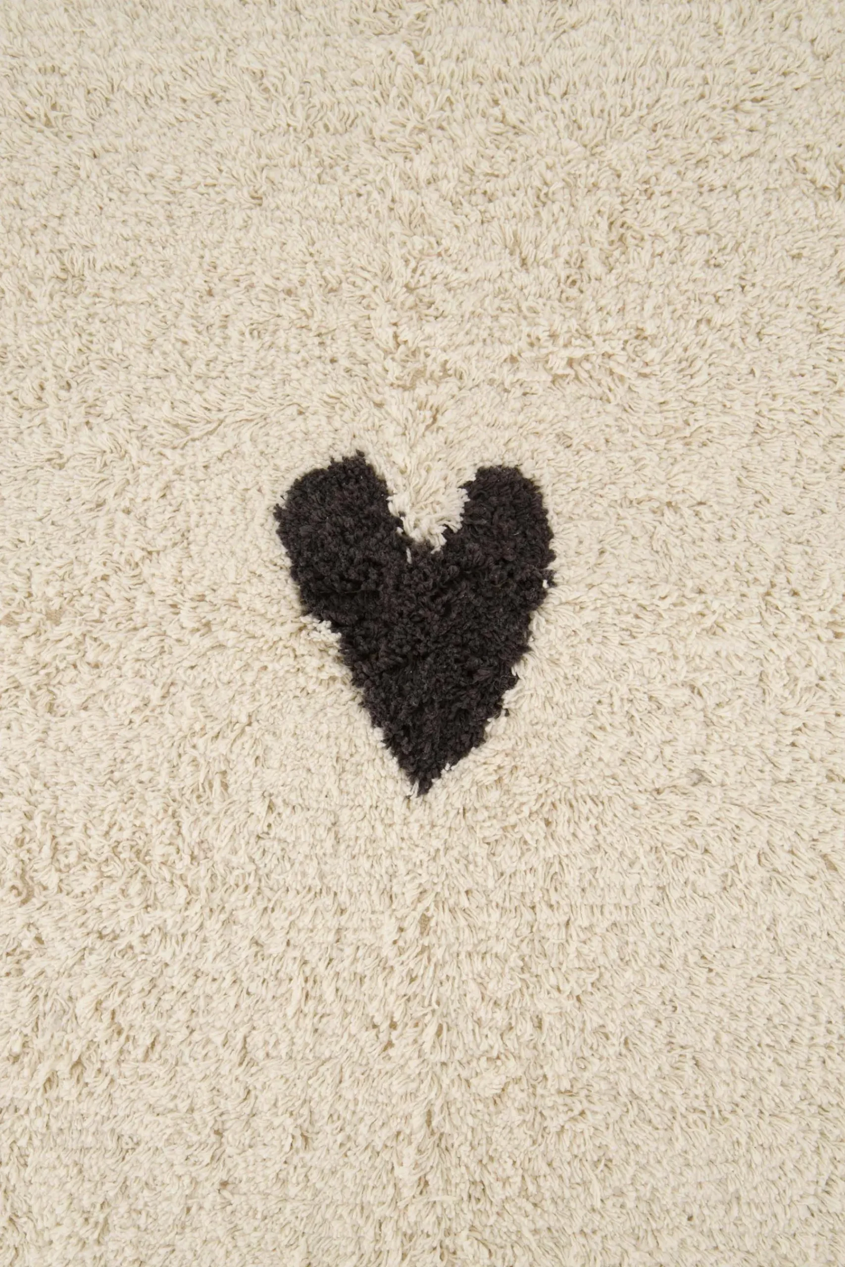 ZUSSS Bad*badmat hartje antracietgrijs/off white antracietgrijs/offwhite