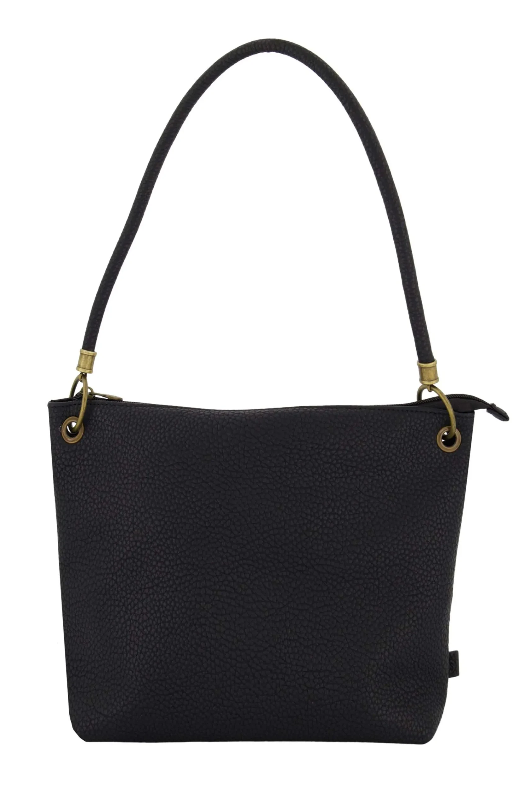 ZUSSS Schoudertassen & Handtassen*basic schoudertas met hengsel L zwart