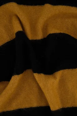 ZUSSS Truien*batwin trui met streep camel/zwart zwart/camel