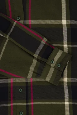 ZUSSS Jurkjes & Rokken*blousejurk met ruit donkergroen