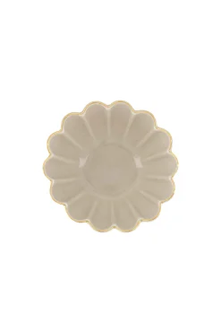 ZUSSS Servies*dipschaaltje schulprand beige/goud