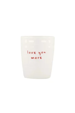 ZUSSS Servies*espressokopje love you more wit/rood