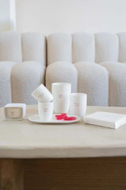 ZUSSS Servies*espressokopje love you more wit/rood