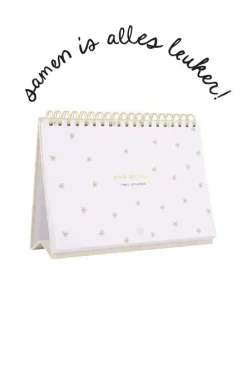 ZUSSS Planners*familieplanner pluk de dag wit/goud