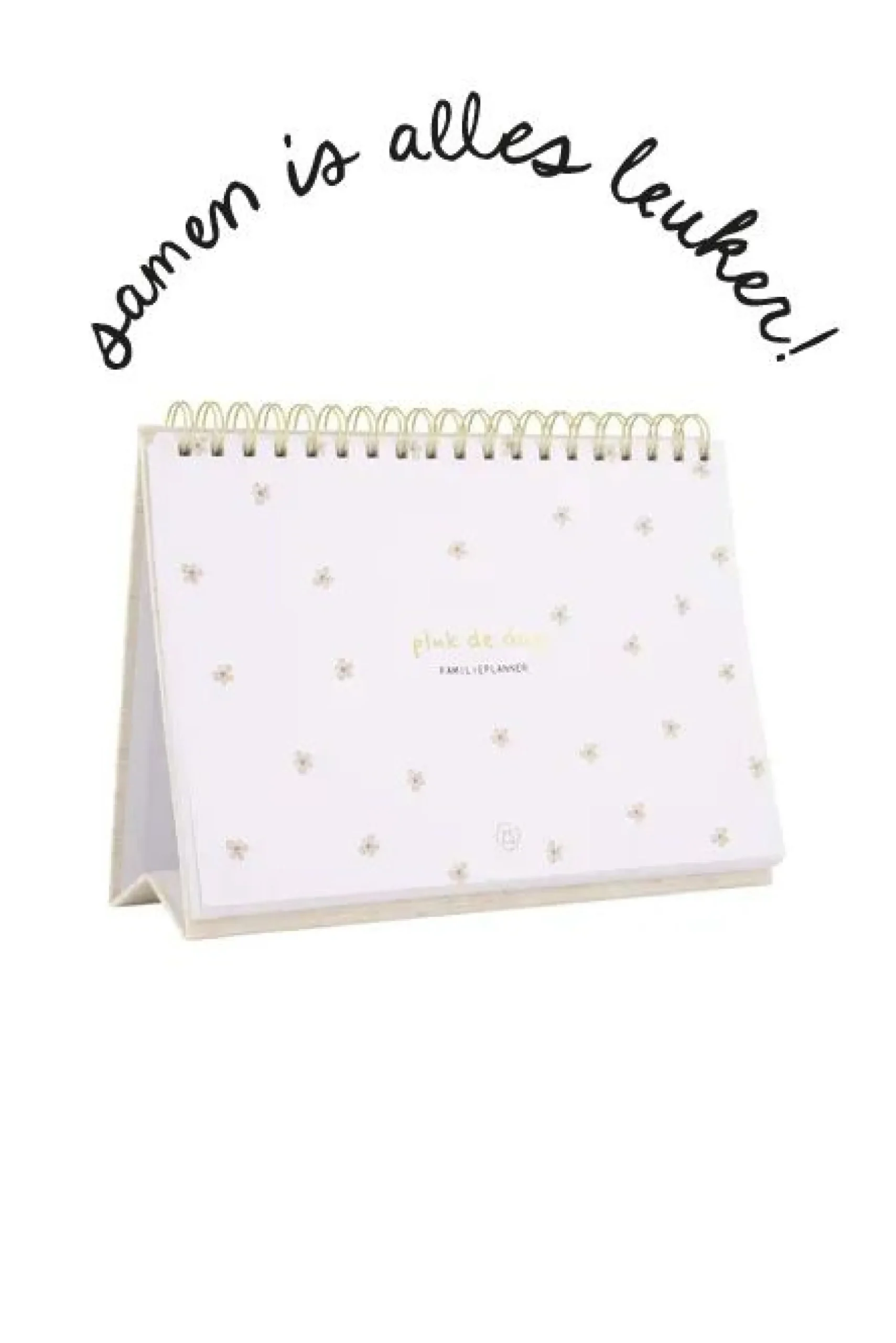 ZUSSS Planners*familieplanner pluk de dag wit/goud