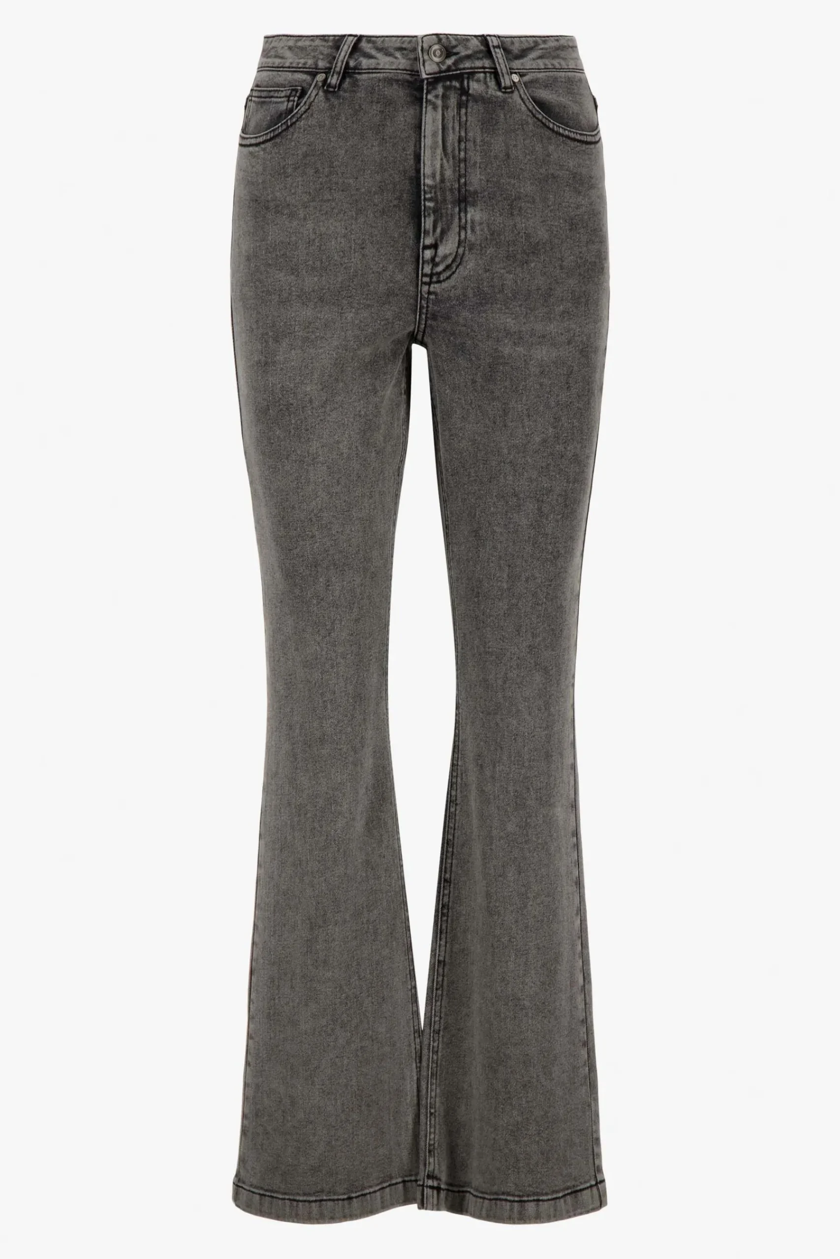ZUSSS Broeken & Jeans*flared jeans grijs