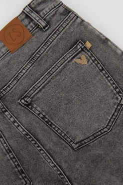 ZUSSS Broeken & Jeans*flared jeans grijs