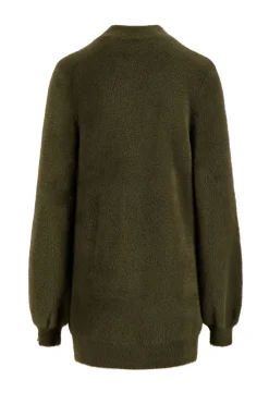 ZUSSS Vesten*fluffy vest donkergroen