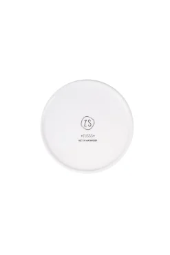 ZUSSS Servies*gebaksbordje hartje wit goud