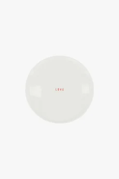 ZUSSS Servies*gebaksbordje love wit/rood