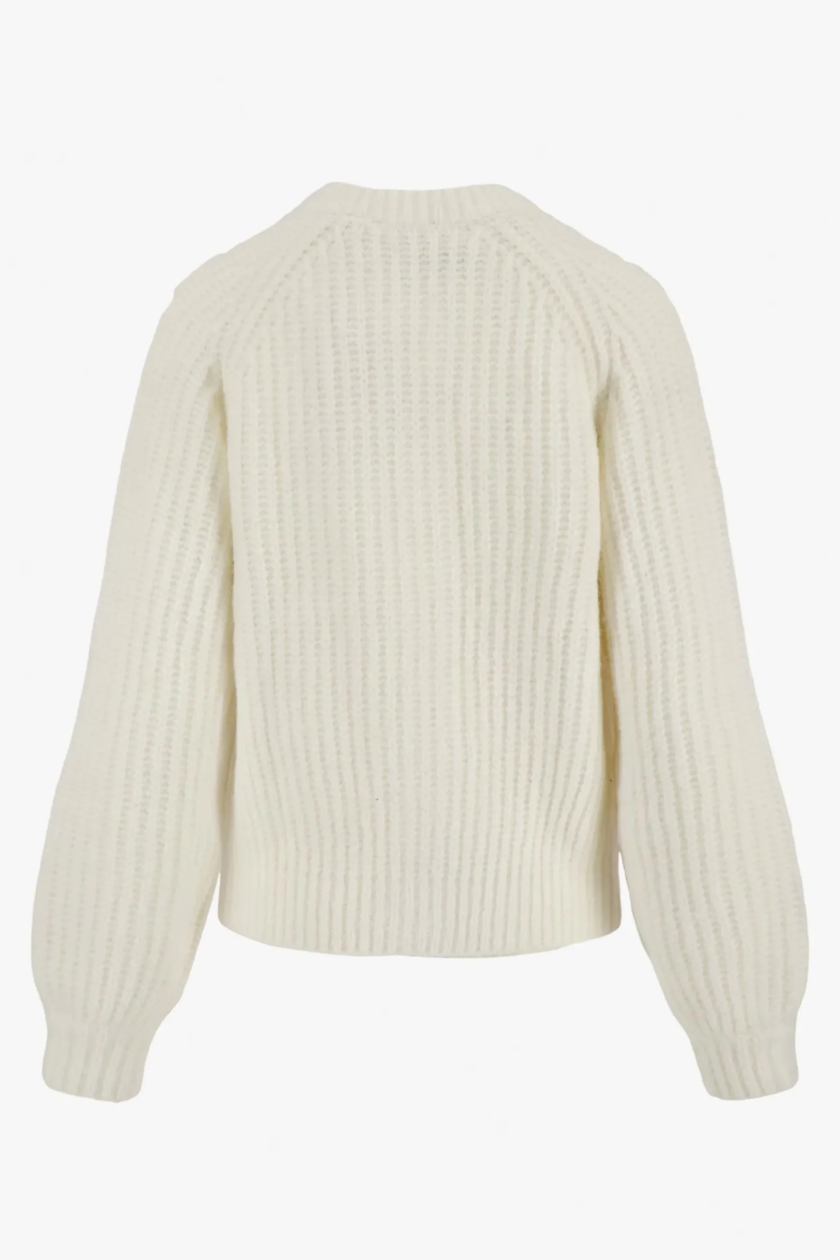 ZUSSS Vesten*gebreid vest in bomberstyle creme