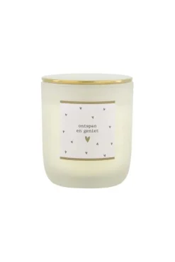 ZUSSS Bad|Geurkaarsen*geurkaars in glas ontspan en geniet wit