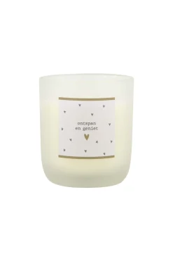 ZUSSS Bad|Geurkaarsen*geurkaars in glas ontspan en geniet wit