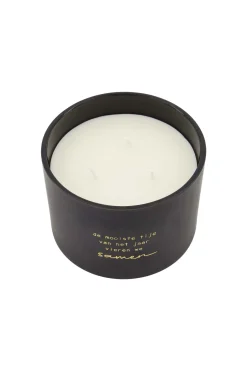 ZUSSS Geurkaarsen*geurkaars mooiste tijd van het jaar winterbloem zwart