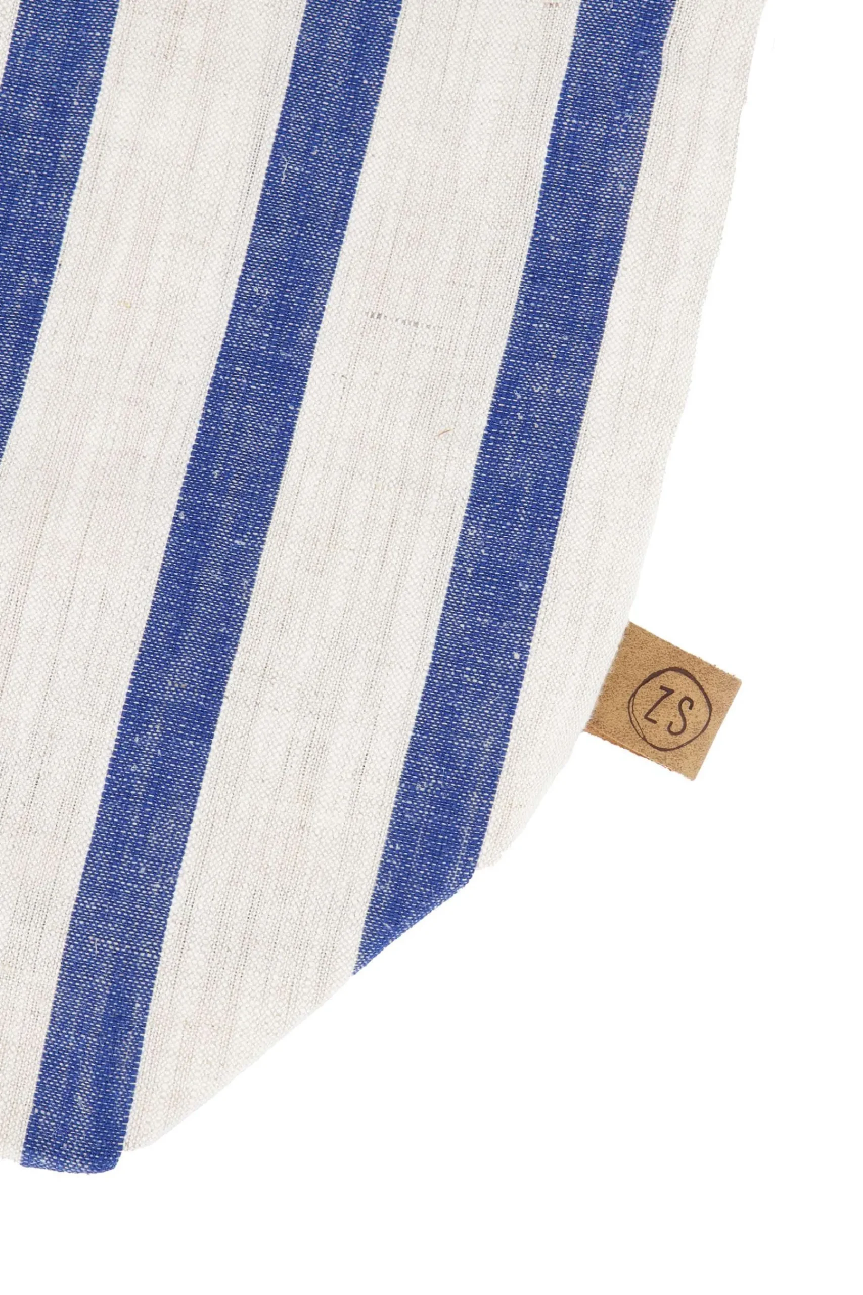 ZUSSS Schoudertassen & Handtassen*grote boodschappentas gestreept peper en zout/kobaltblauw kobaltblauwgestreept