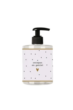 ZUSSS Verzorgingsproducten*handzeep 500ml ontspan en geniet antracietgrijs/off white antracietgrijs/offwhite