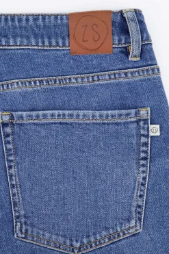 ZUSSS Broeken & Jeans*high waist jeans midden blauw middenblauw