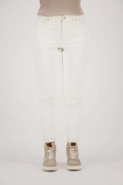 ZUSSS Broeken & Jeans*high waist jeans off white ecru