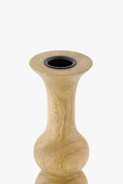 ZUSSS Kaarsen|Kaarsenhouders*houten kandelaar M naturel