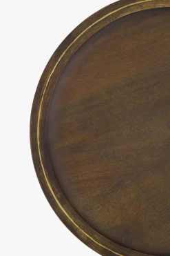 ZUSSS Overige Woonaccessoires*houten stylingbord 30 cm /goud donkerbruin