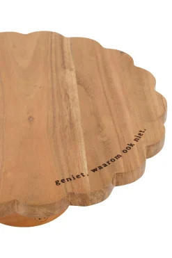 ZUSSS Keukenaccessoires*houten taartplateau donkerbruin