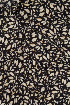 ZUSSS Jurkjes & Rokken*jurk blaadjes print zwart