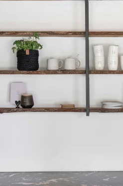 ZUSSS Overige Woonaccessoires*jute opbergmand 12x12cm zwart