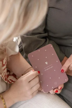 ZUSSS Kaartjes*kaart ronde hoeken de allerliefste mama terra roze terraroze