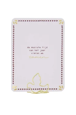 ZUSSS Overige Woonaccessoires*kaartenstandaard duifje goud