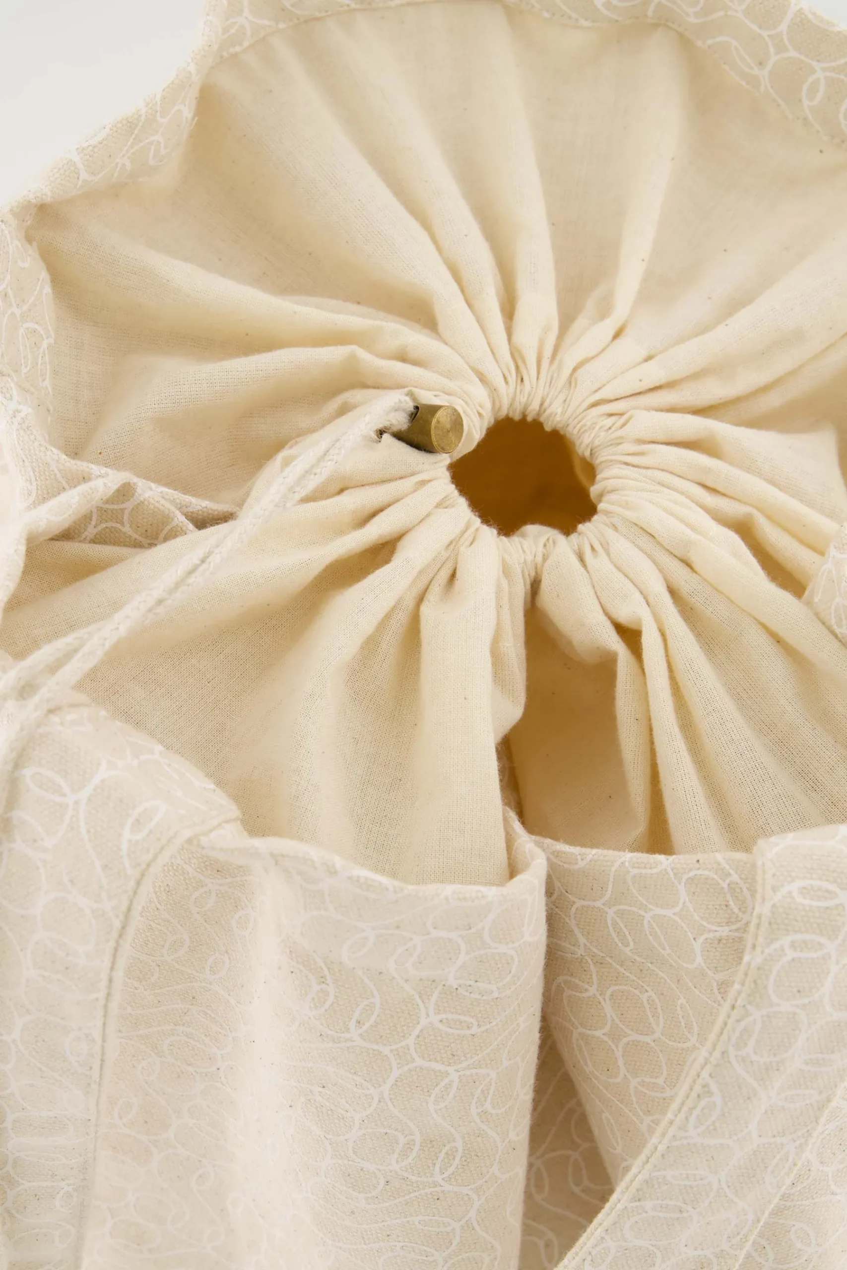 ZUSSS Schoudertassen & Handtassen*katoenen tas met logoprint zand/wit wit/zand