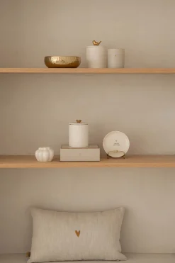 ZUSSS Geurkaarsen*keramieken geurkaars wit