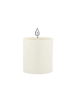 ZUSSS Geurkaarsen*keramieken geurkaarsje structuur veertjes s wit