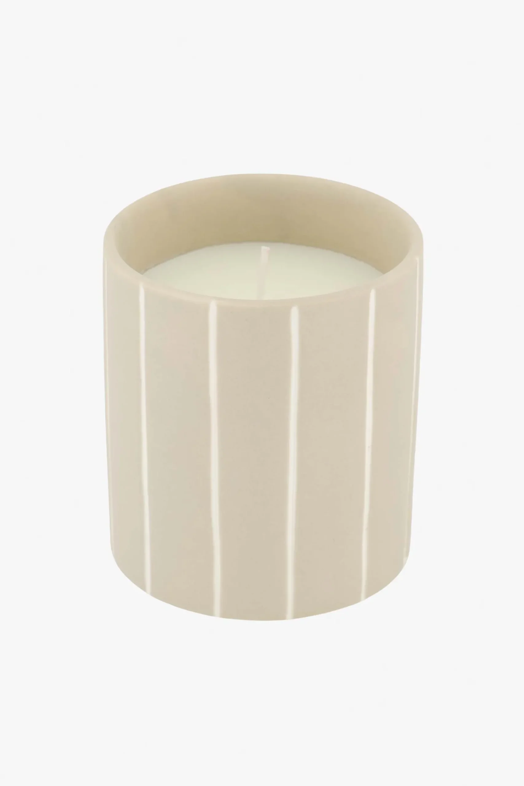 ZUSSS Geurkaarsen*keramieken geurkaars met houten deksel veel liefs zand