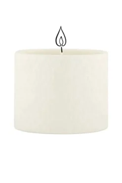 ZUSSS Geurkaarsen*keramieken geurkaars ovaal structuur veertjes wit