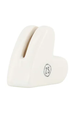 ZUSSS Overige Woonaccessoires*keramieken kaartenstandaard hartje wit