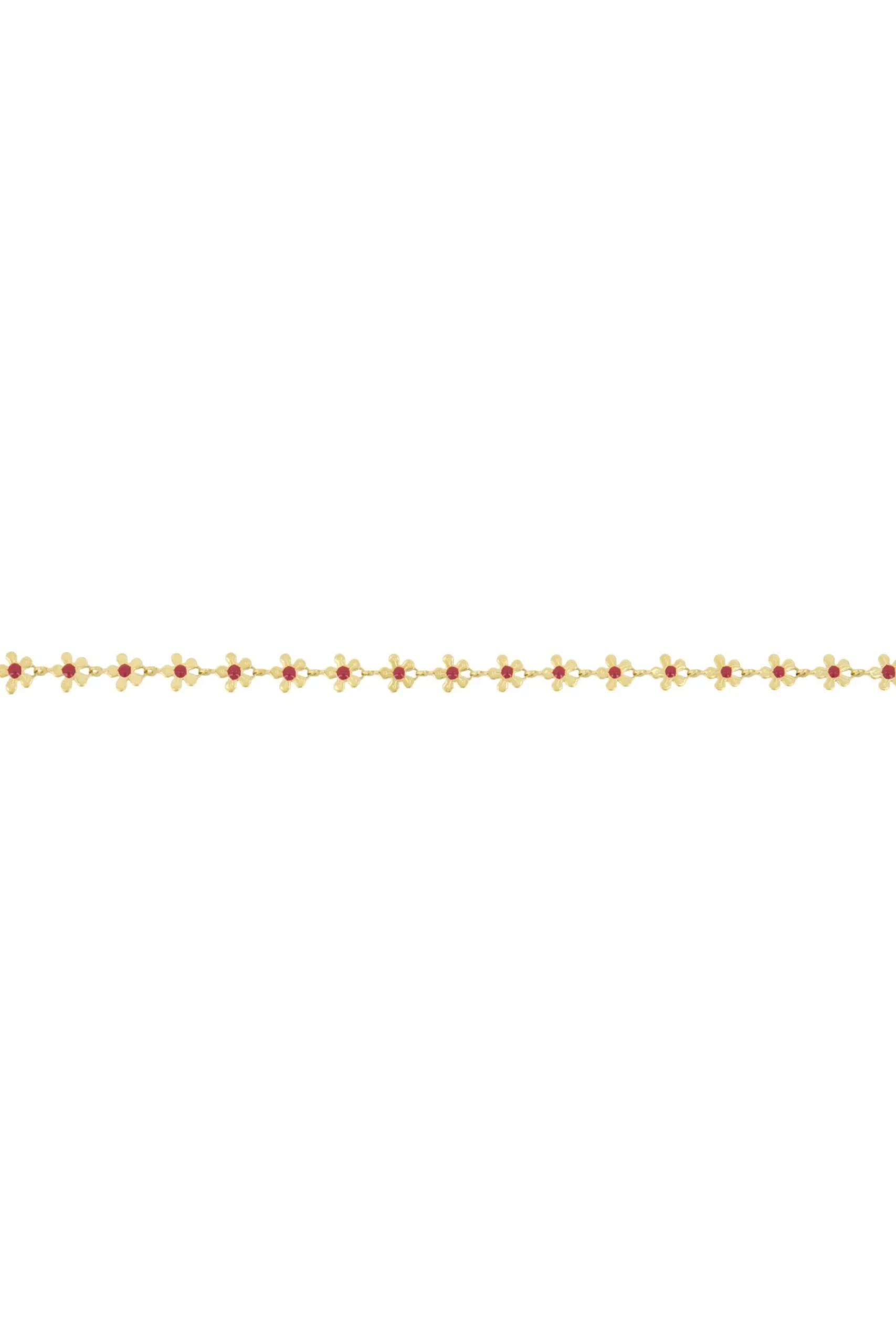 ZUSSS Kettingen*ketting met bloemen roze rood rozerood