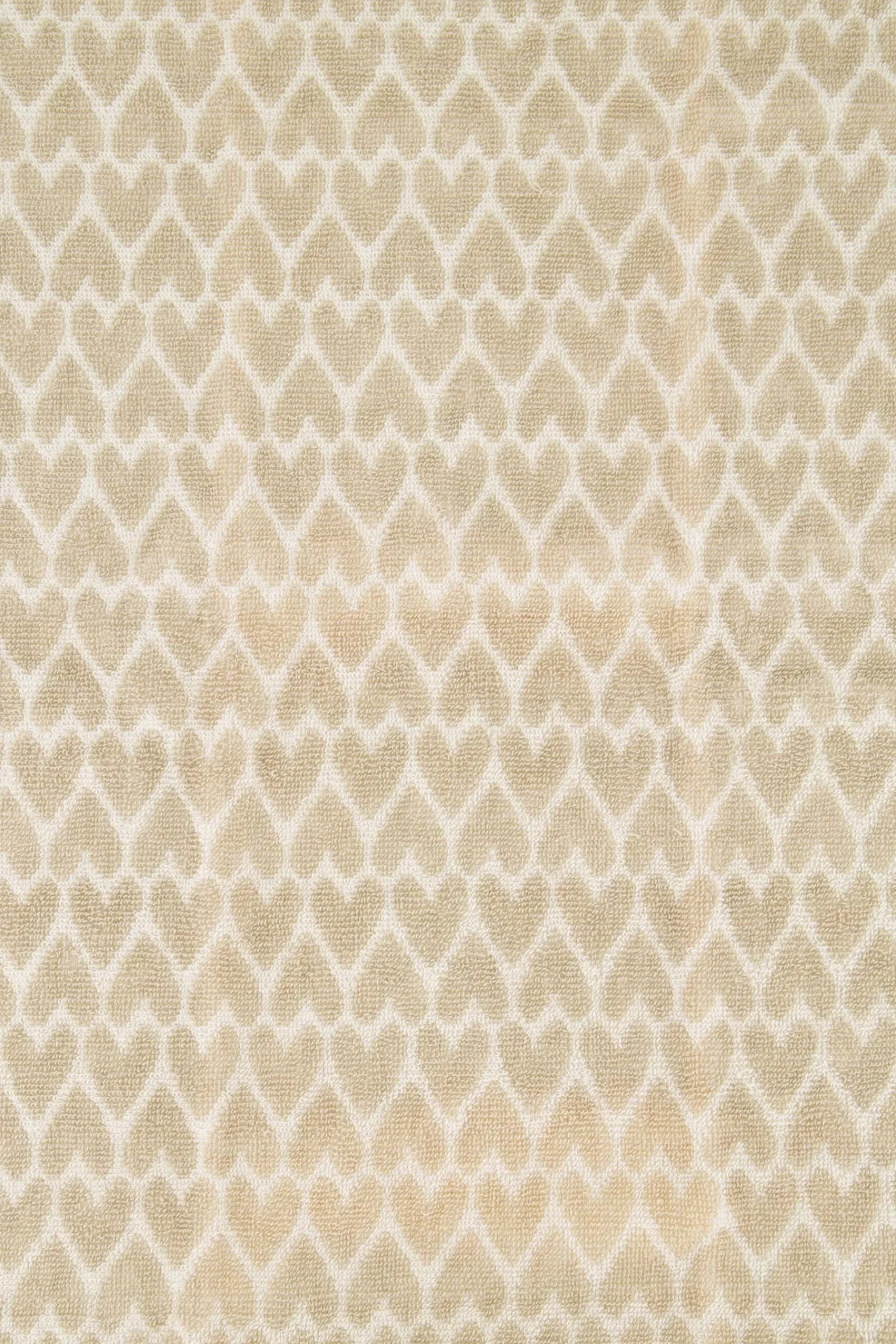 ZUSSS Keukentextiel*keukenset hartjes geniet en ontspan beige