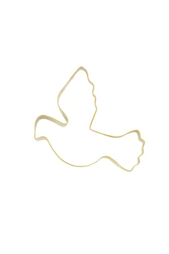 ZUSSS Keukenaccessoires*koekvorm duifje goud