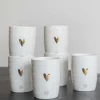 ZUSSS Servies*koffiemok goud hartje (set van 6)