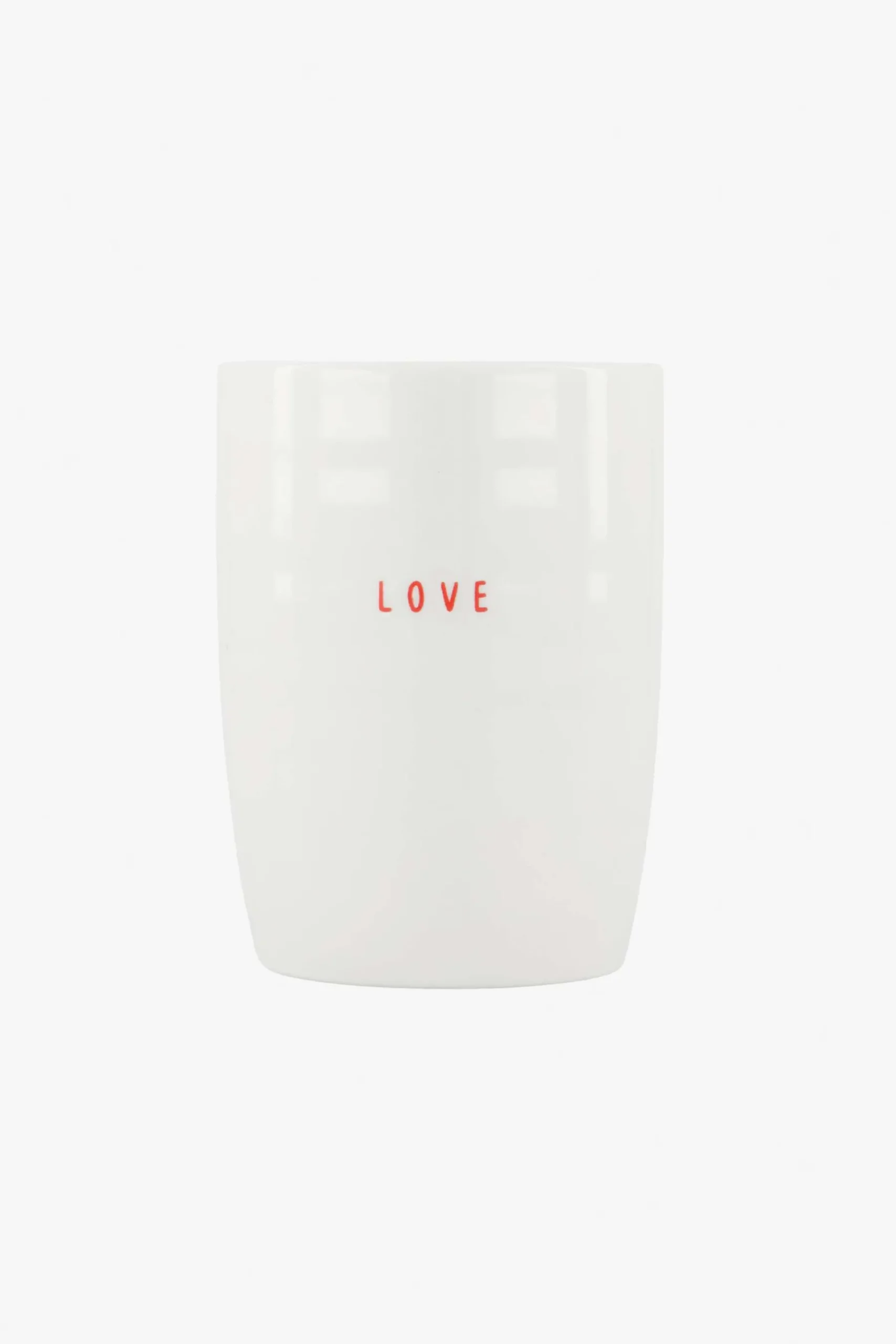 ZUSSS Servies*koffiemok love wit/rood