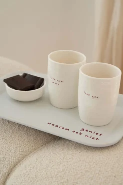 ZUSSS Servies*koffiemok love you more wit/rood