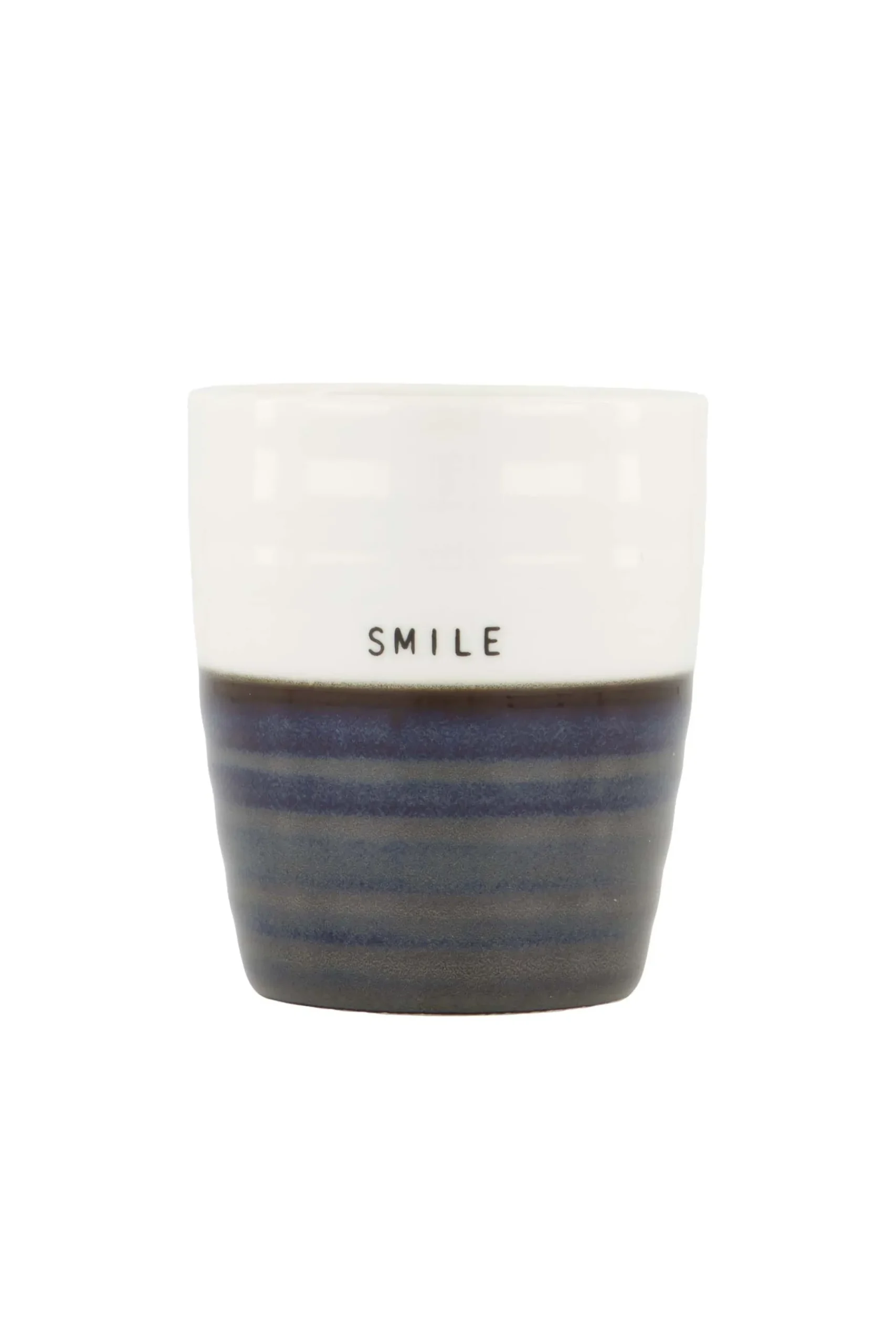 ZUSSS Servies*koffiemok smile donkerblauw/ wit donkerblauw/wit