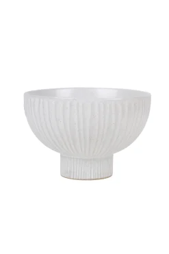 ZUSSS Servies*kom op voet ribbels zand