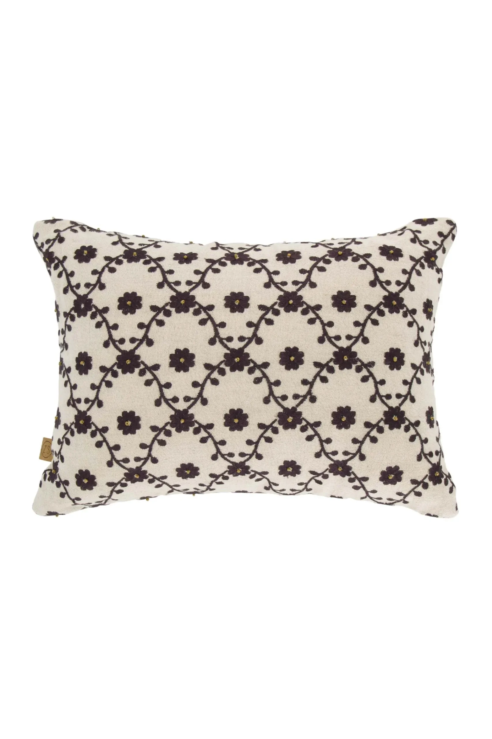 ZUSSS Kussens*kussen droom durf doe 35x25cm antracietgrijs/zand zand/antraciet