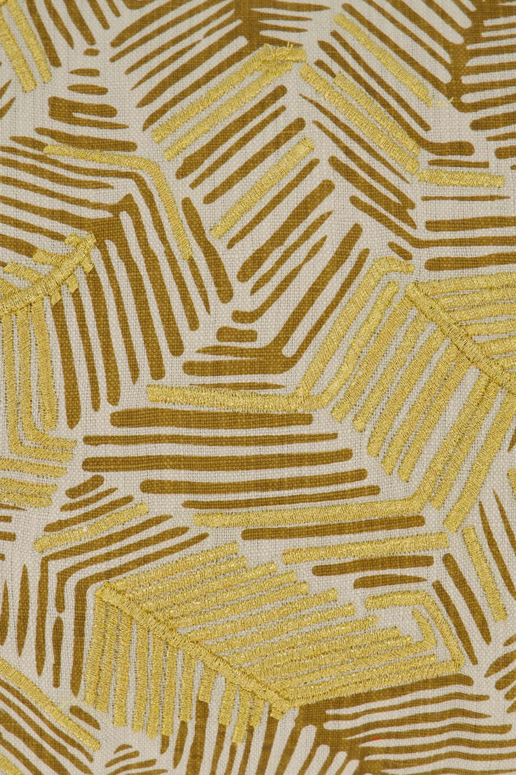 ZUSSS Kussens*kussen graanprint 50x30cm zand/oker/goud